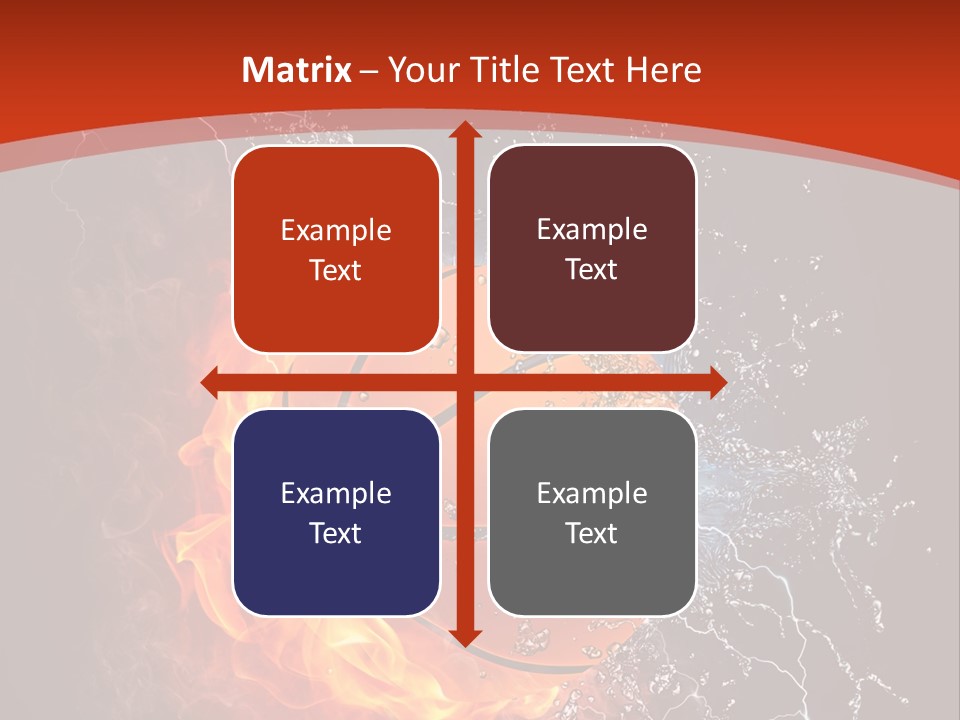 Nobody Red Liquid PowerPoint Template