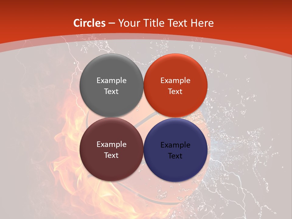 Nobody Red Liquid PowerPoint Template