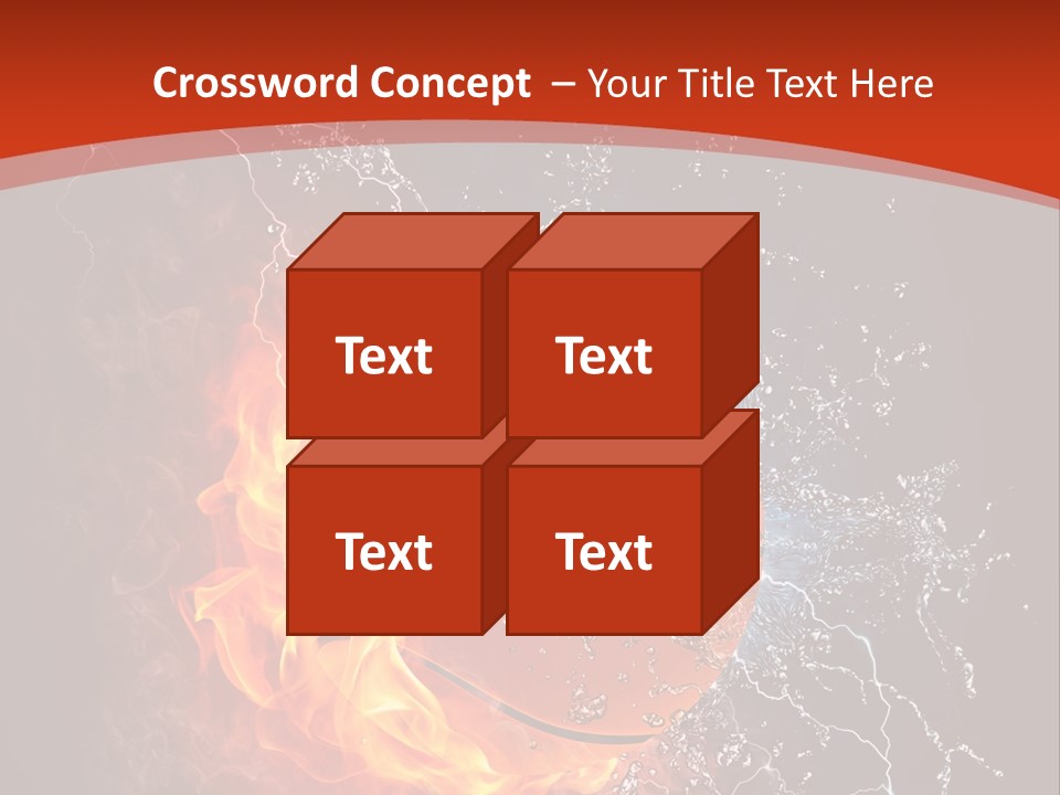 Nobody Red Liquid PowerPoint Template