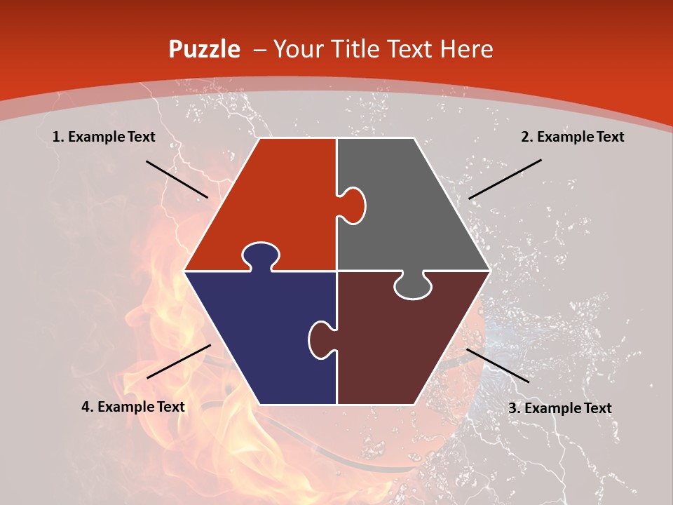 Nobody Red Liquid PowerPoint Template