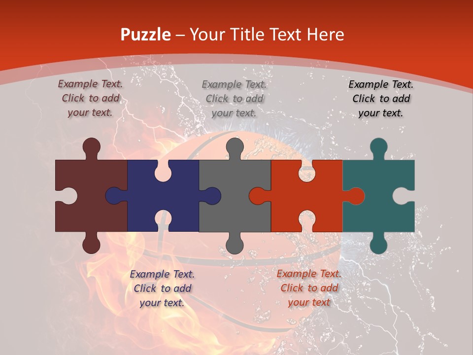 Nobody Red Liquid PowerPoint Template