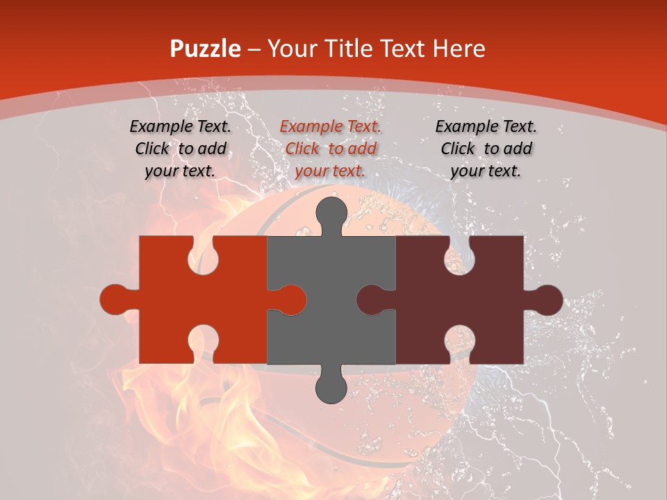 Nobody Red Liquid PowerPoint Template