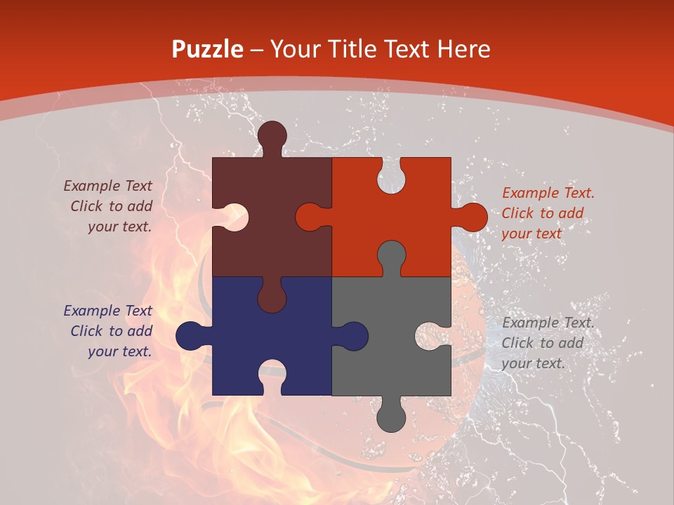 Nobody Red Liquid PowerPoint Template