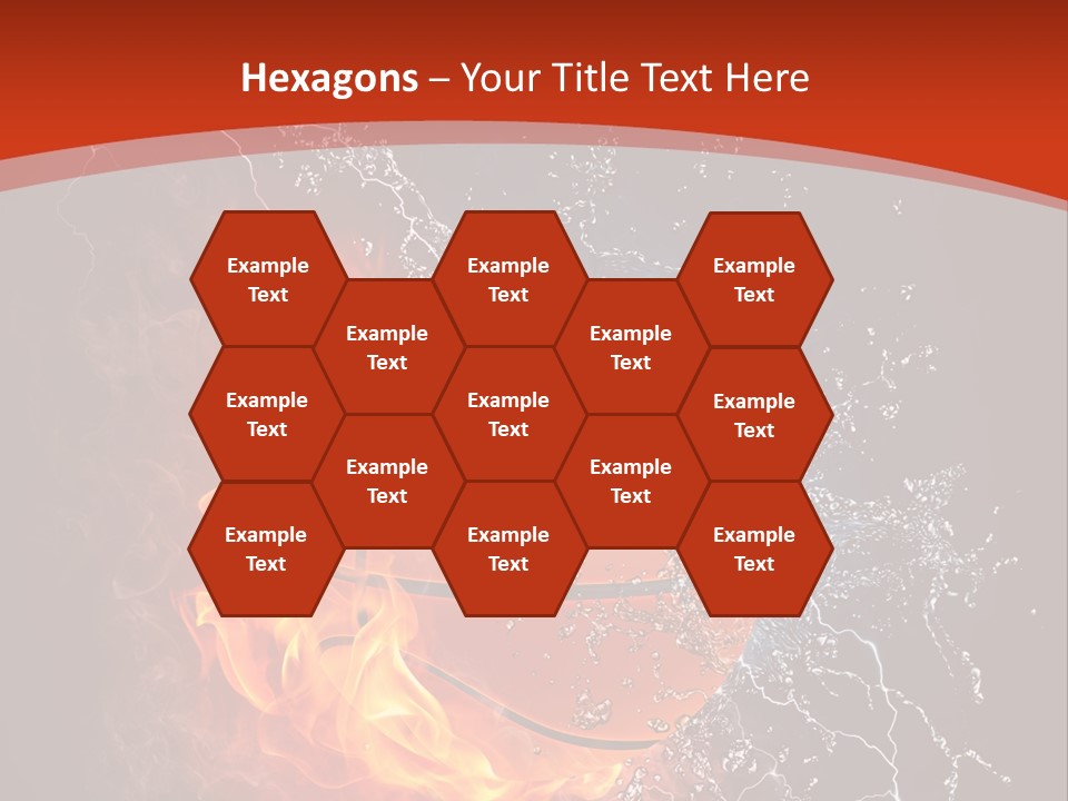 Nobody Red Liquid PowerPoint Template