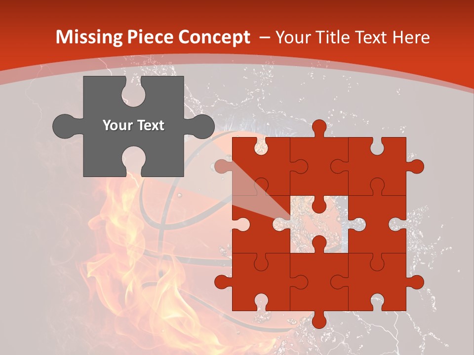 Nobody Red Liquid PowerPoint Template