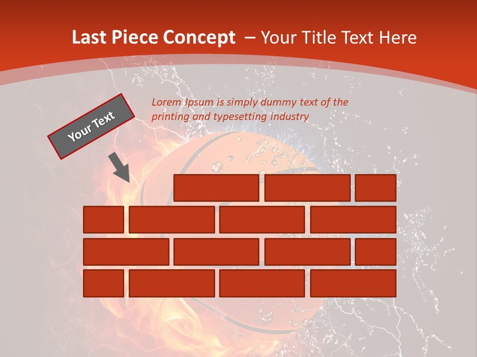 Nobody Red Liquid PowerPoint Template