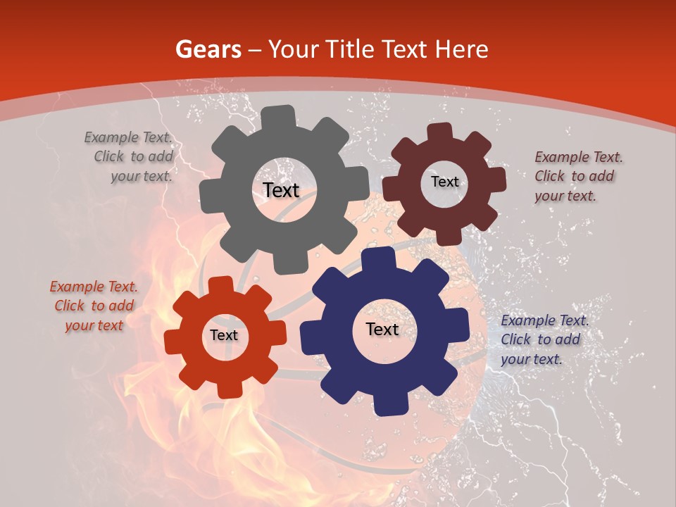 Nobody Red Liquid PowerPoint Template