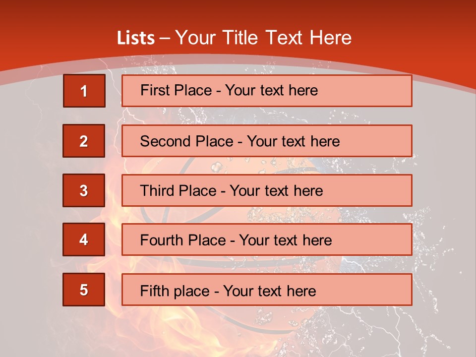 Nobody Red Liquid PowerPoint Template