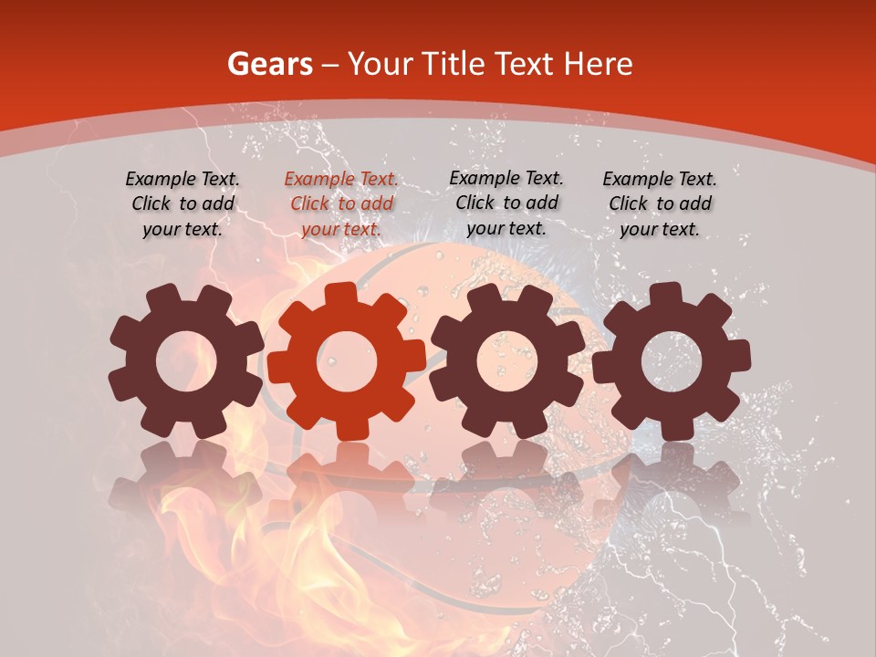 Nobody Red Liquid PowerPoint Template