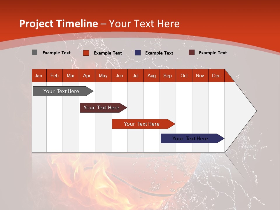 Nobody Red Liquid PowerPoint Template