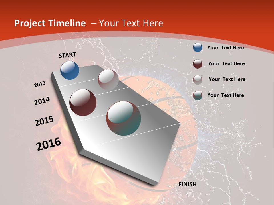 Nobody Red Liquid PowerPoint Template