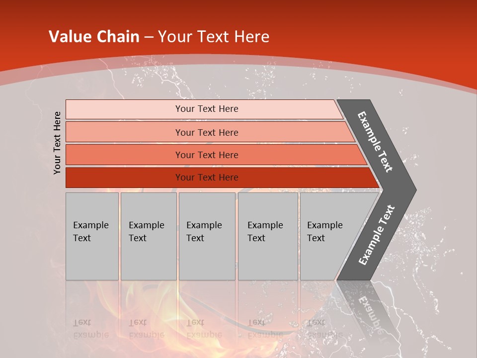 Nobody Red Liquid PowerPoint Template