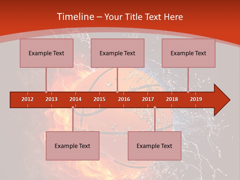 Nobody Red Liquid PowerPoint Template