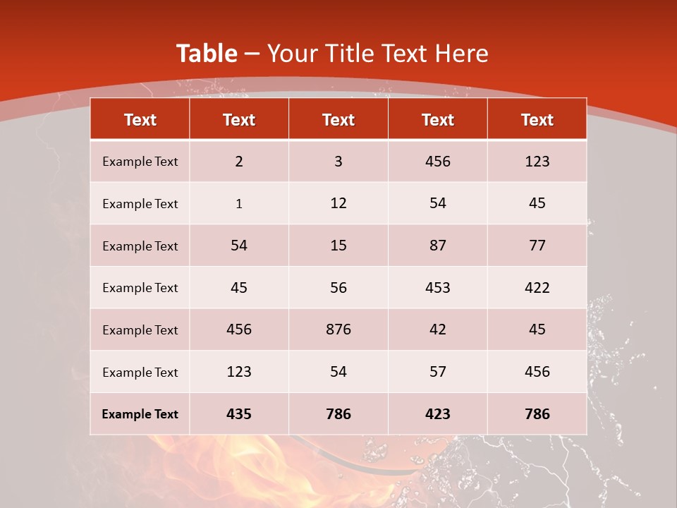 Nobody Red Liquid PowerPoint Template