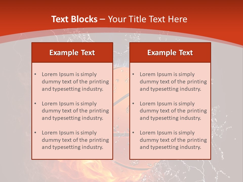 Nobody Red Liquid PowerPoint Template