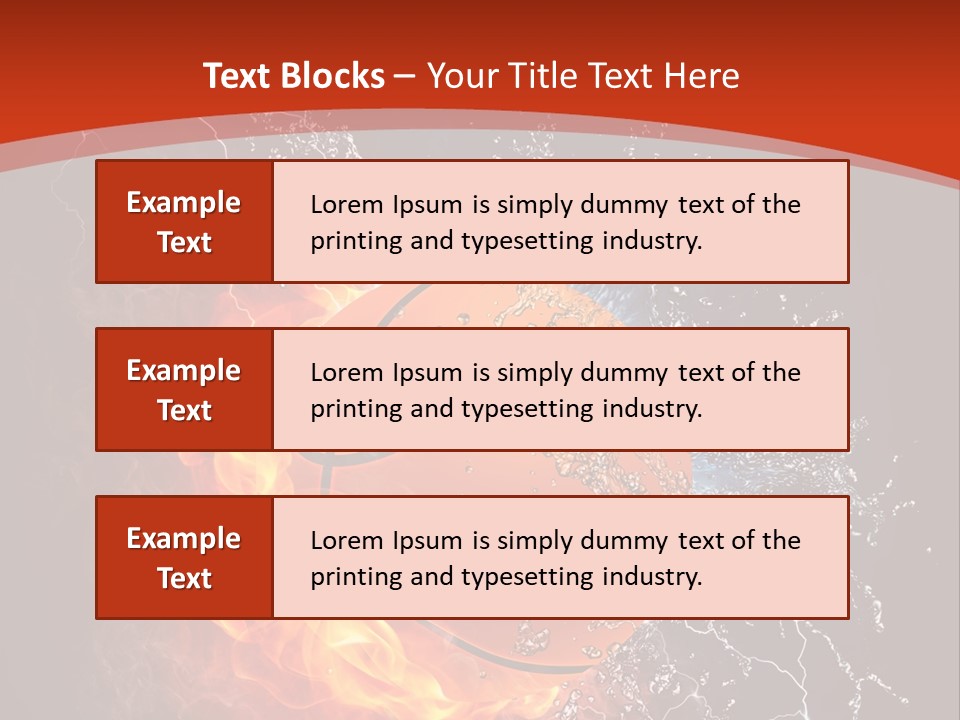 Nobody Red Liquid PowerPoint Template