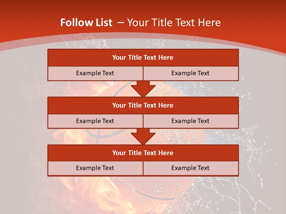 Nobody Red Liquid PowerPoint Template