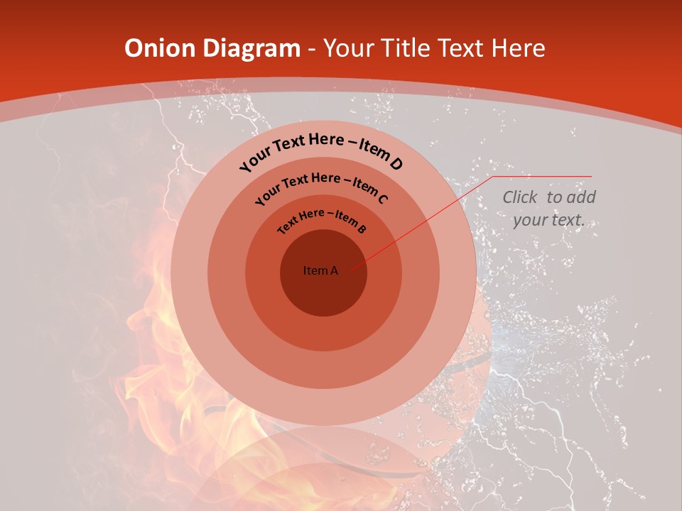 Nobody Red Liquid PowerPoint Template