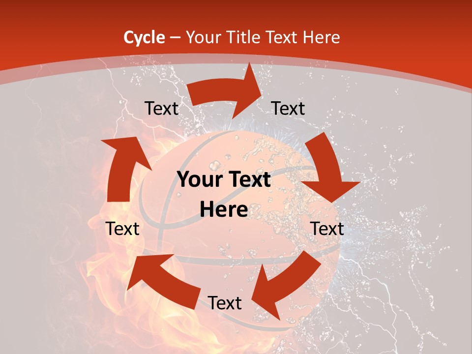 Nobody Red Liquid PowerPoint Template
