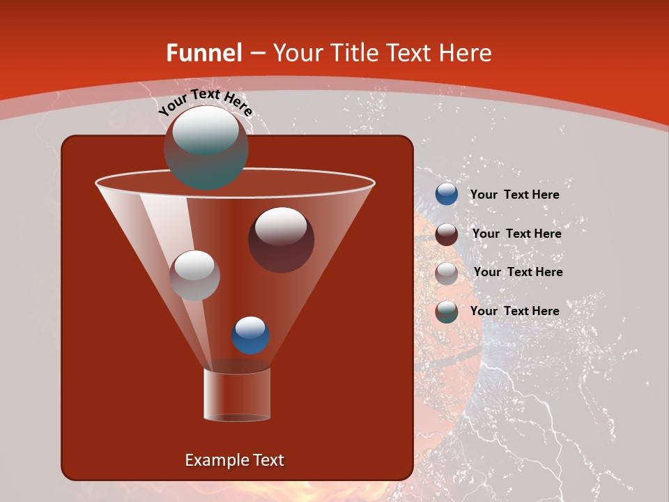 Nobody Red Liquid PowerPoint Template