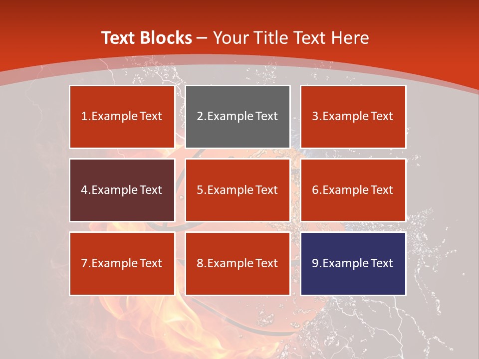 Nobody Red Liquid PowerPoint Template