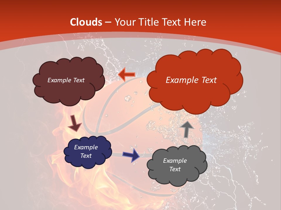 Nobody Red Liquid PowerPoint Template