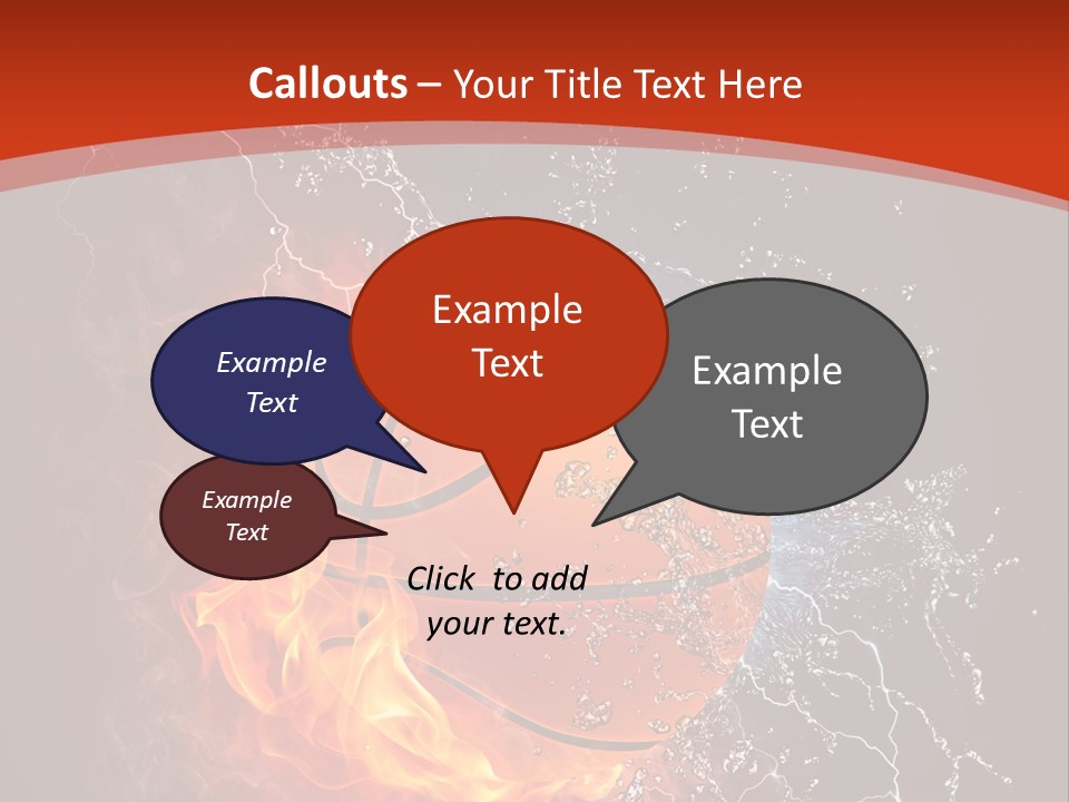 Nobody Red Liquid PowerPoint Template