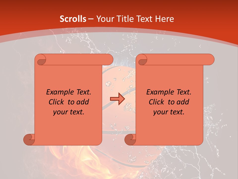 Nobody Red Liquid PowerPoint Template