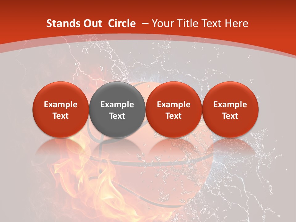 Nobody Red Liquid PowerPoint Template