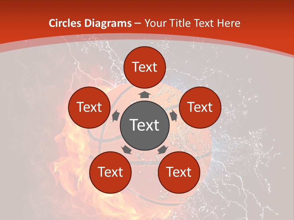 Nobody Red Liquid PowerPoint Template