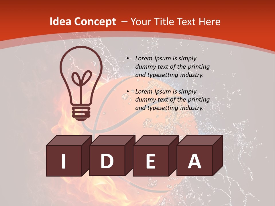 Nobody Red Liquid PowerPoint Template