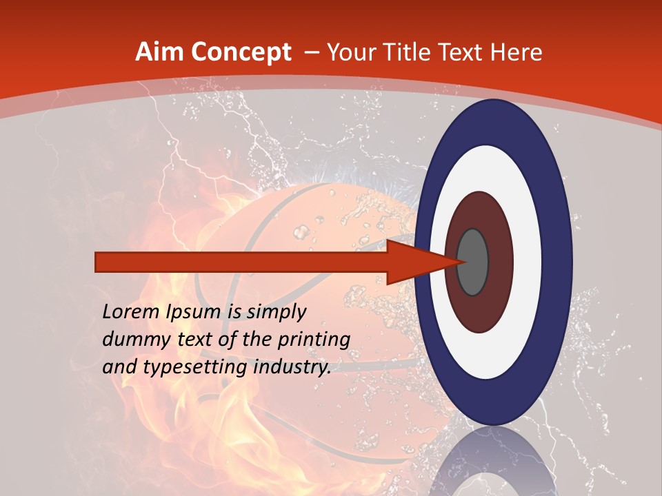 Nobody Red Liquid PowerPoint Template