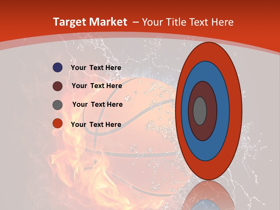 Nobody Red Liquid PowerPoint Template