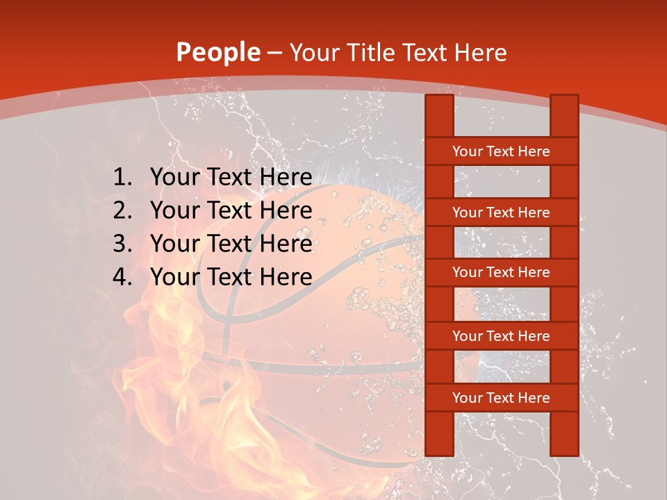 Nobody Red Liquid PowerPoint Template