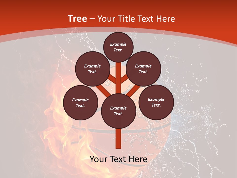 Nobody Red Liquid PowerPoint Template