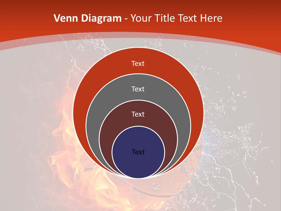 Nobody Red Liquid PowerPoint Template