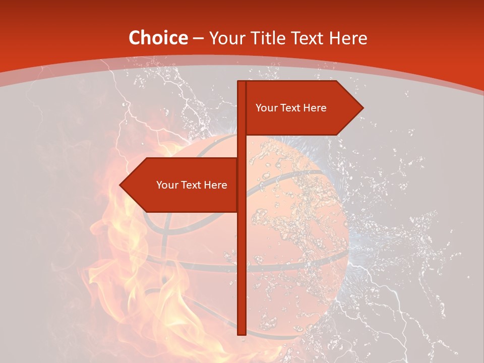 Nobody Red Liquid PowerPoint Template