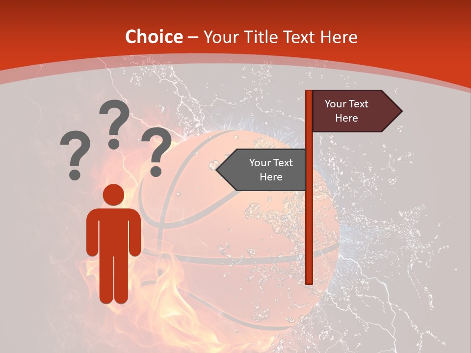 Nobody Red Liquid PowerPoint Template