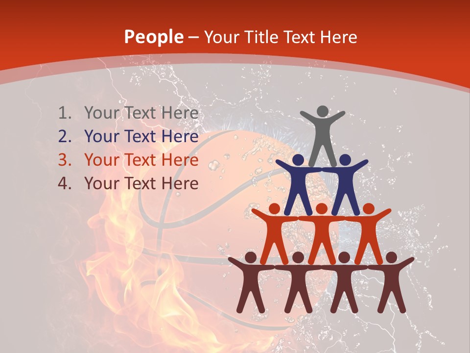 Nobody Red Liquid PowerPoint Template