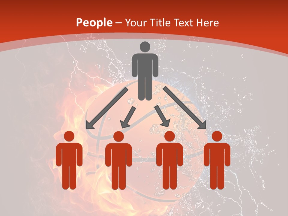 Nobody Red Liquid PowerPoint Template