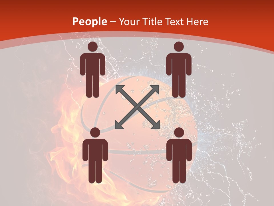 Nobody Red Liquid PowerPoint Template