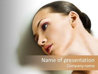 Woman Purity Complexion PowerPoint Template