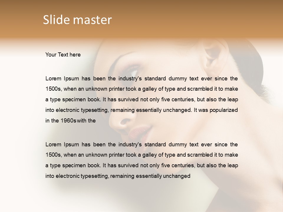 Woman Purity Complexion PowerPoint Template