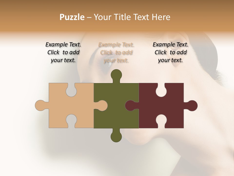 Woman Purity Complexion PowerPoint Template