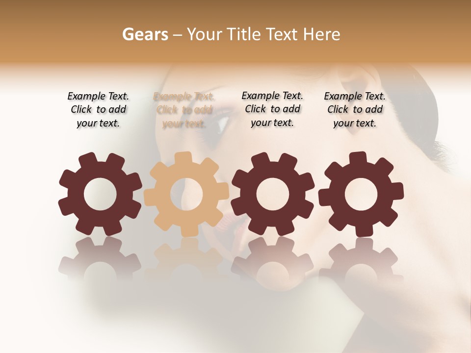 Woman Purity Complexion PowerPoint Template