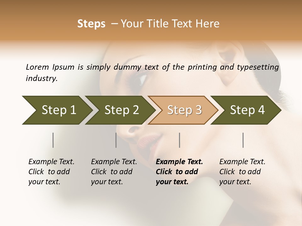 Woman Purity Complexion PowerPoint Template