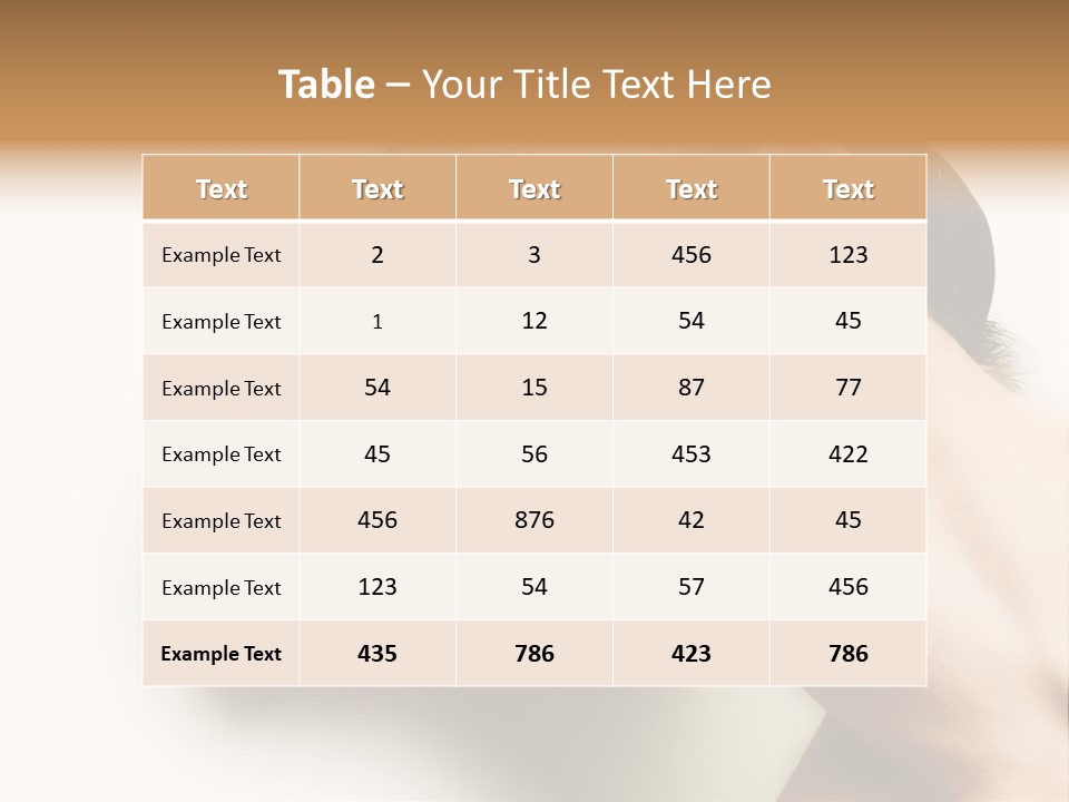 Woman Purity Complexion PowerPoint Template