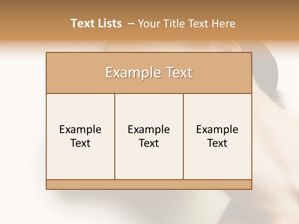 Woman Purity Complexion PowerPoint Template