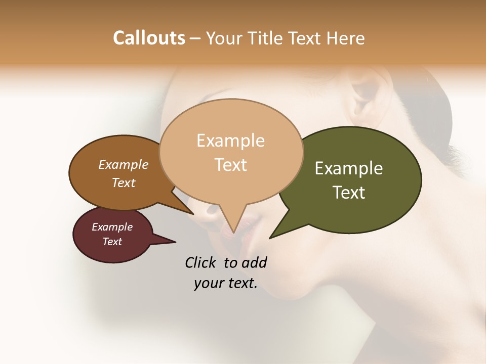 Woman Purity Complexion PowerPoint Template