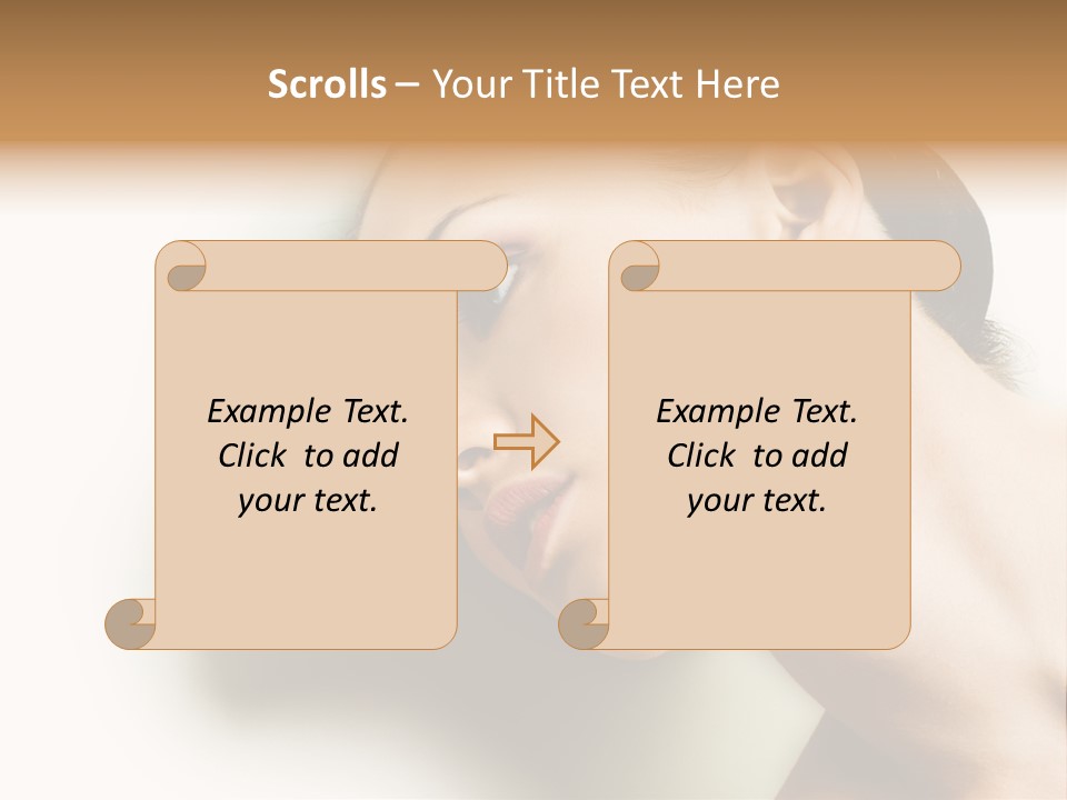 Woman Purity Complexion PowerPoint Template